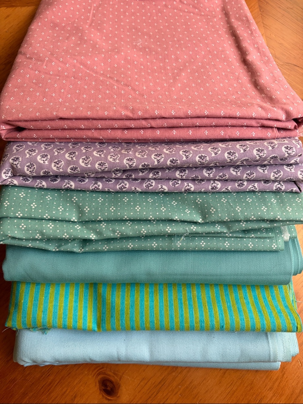 Fabric, Cotton, Set, 6 Types, Premium Quality, Floral & Geometric